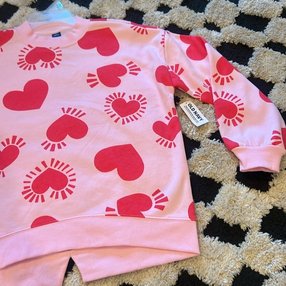 Girls ~ Old Navy ~ Heart sweatshirt ~ L (10-12) - Picture 9 of 17